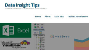 Data Analytics Excel VBA Tableau Visualization by Tim Bryden