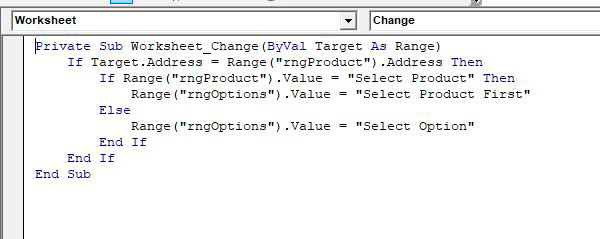 Dynamic Dropdowns in Excel Reset using VBA